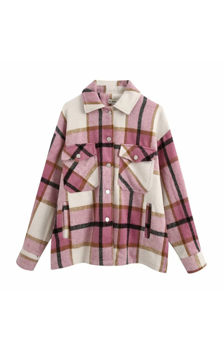 Drune | Locker Tweed Karoshemd Mantel