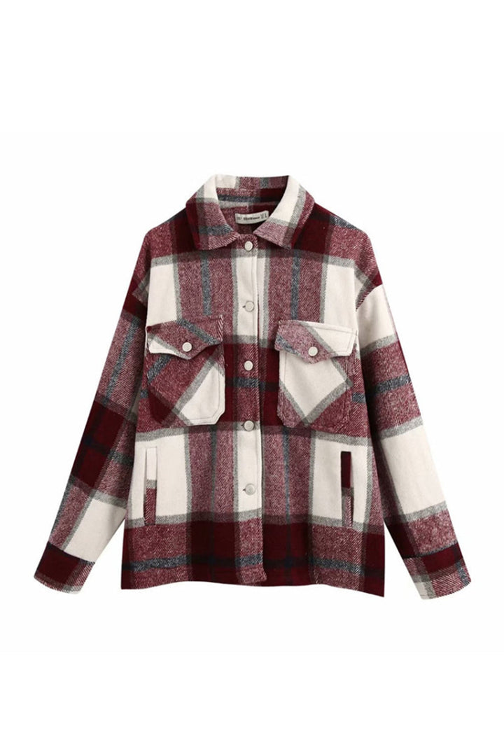 Drune | Locker Tweed Karoshemd Mantel