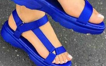 Damen nan sportliche Plateau-Sandalen mit verstellbaren Riemen Drune