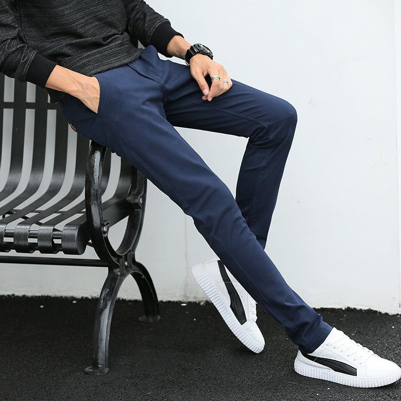 Herren modische Chino-Hose mit schmalem Schnitt und praktischen Taschen Drune