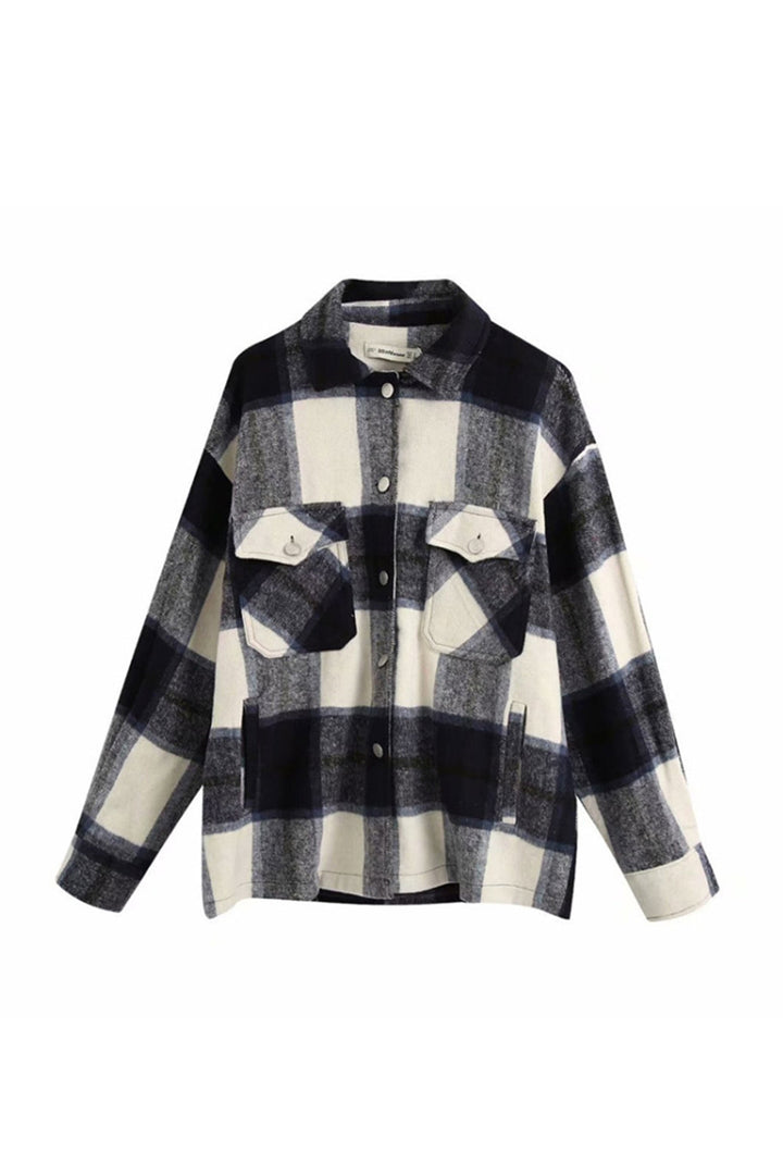 Drune | Locker Tweed Karoshemd Mantel