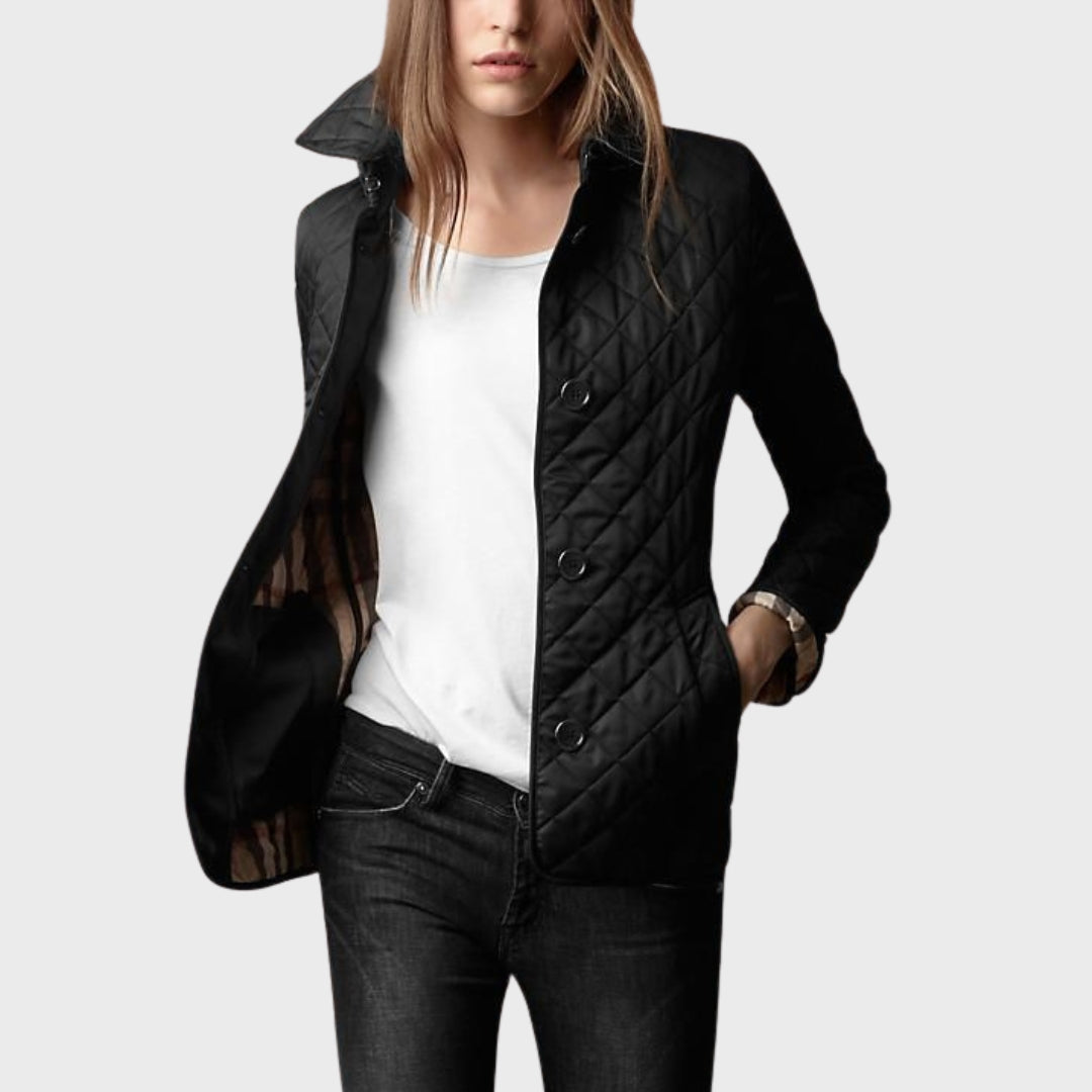 Drune | Casual Steppjacke mit umgeschlagenem Kragen