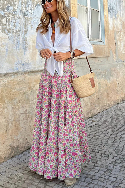 Drune | Sommer Lange Röcke Boho Print