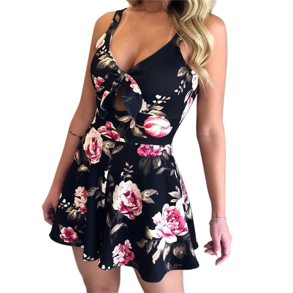 Drune | Hosenträger Brust Schleife Lace-Up Jumpsuit