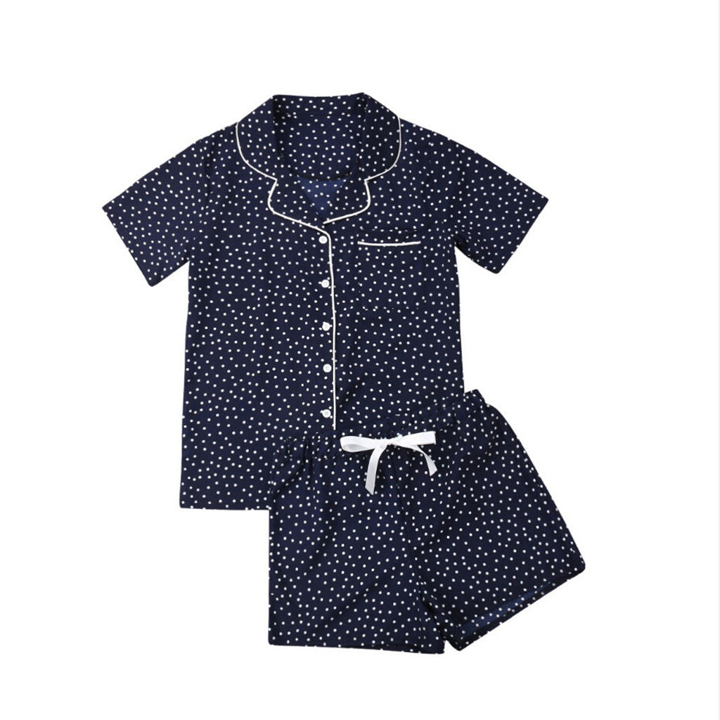 Damen nan zweiteiliges Shorty-Pyjama-Set aus Viskosejersey mit Paspelkragen und Tunnelzugbund Drune