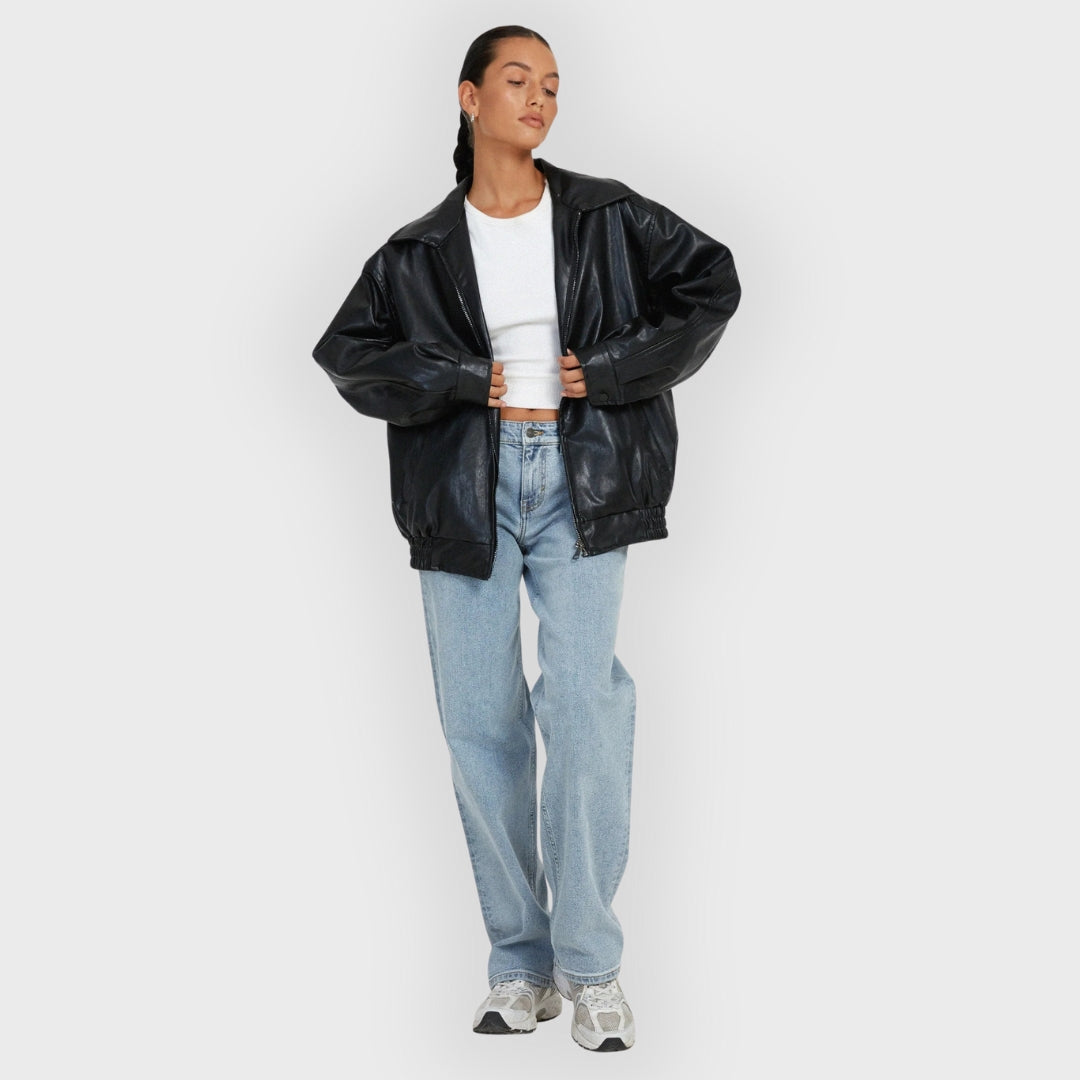 Drune | Lockere Lederjacke für den Herbst