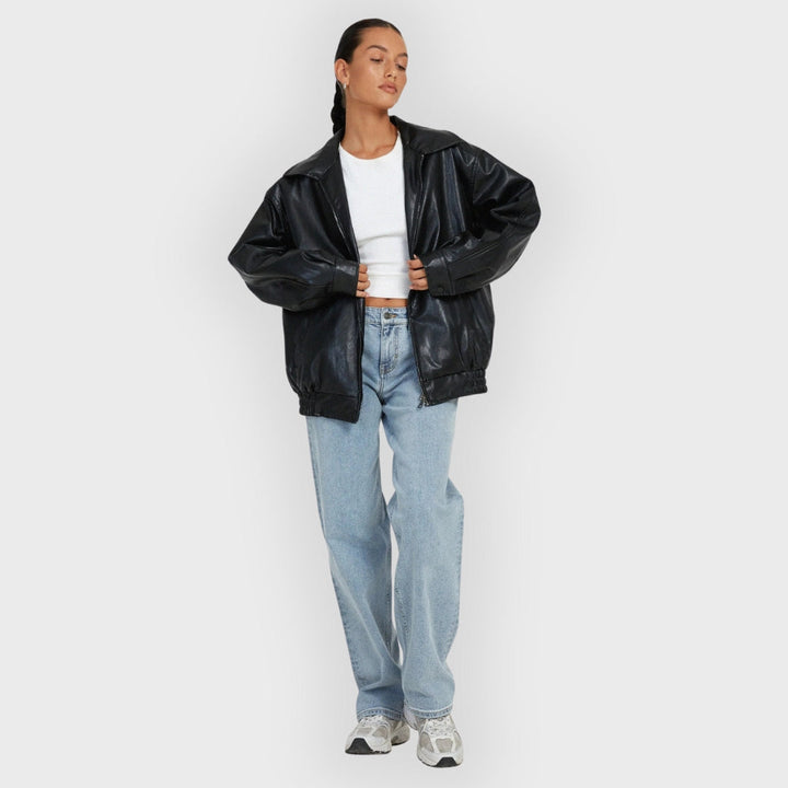 Drune | Lockere Lederjacke für den Herbst
