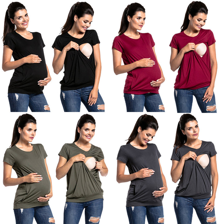 Damen Still-T-Shirt mit praktischem Stillzugang Drune