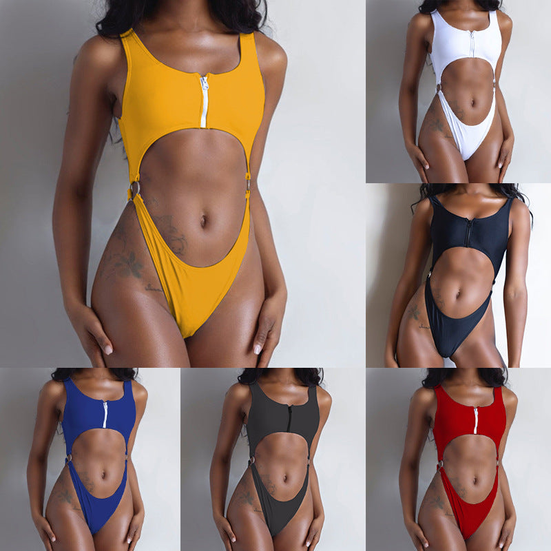 Damen sexy Cut-Out Badeanzug Drune