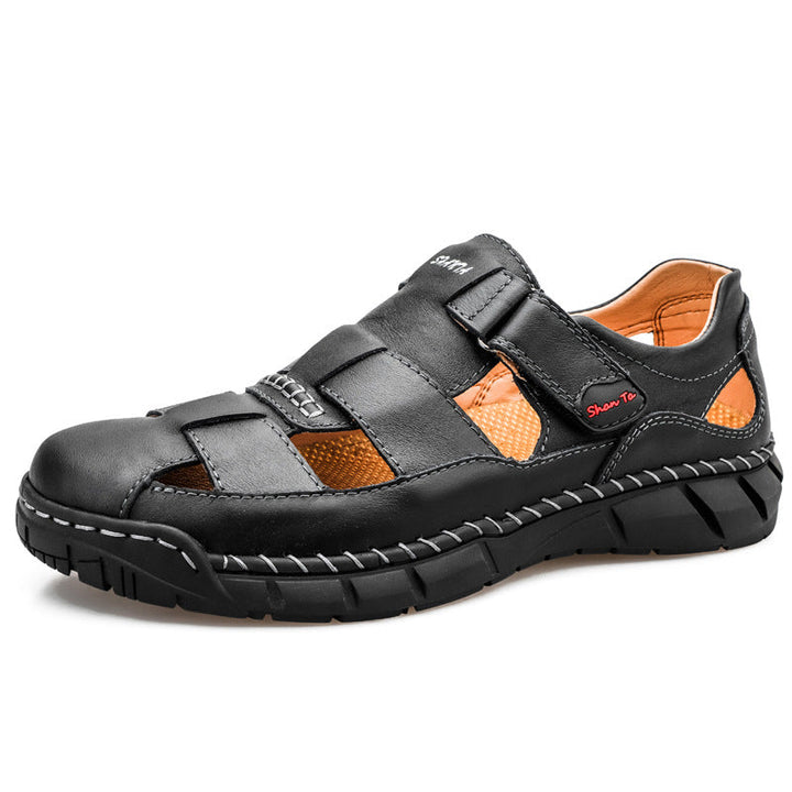 Herren Sandalen mit atmungsaktivem Leder Drune