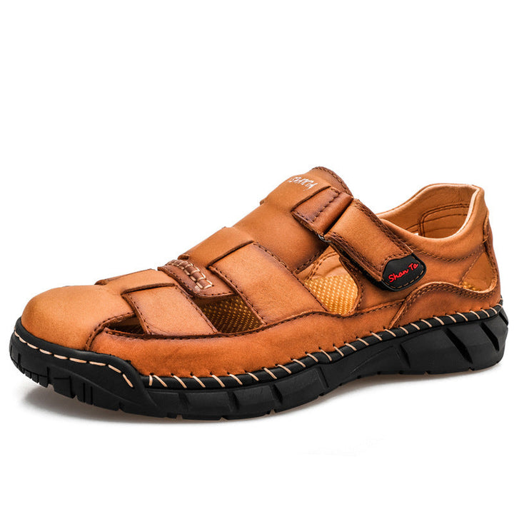 Herren Sandalen mit atmungsaktivem Leder Drune