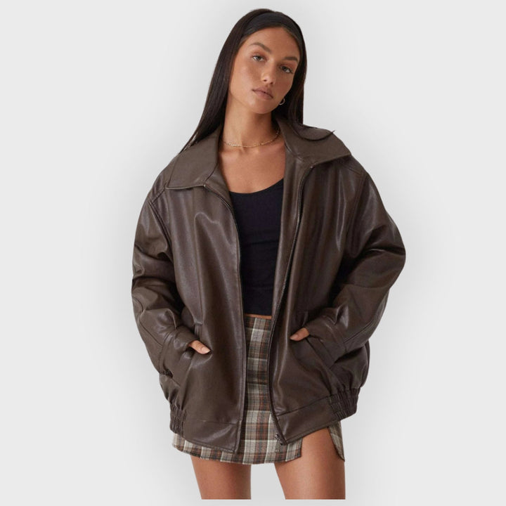 Drune | Lockere Lederjacke für den Herbst