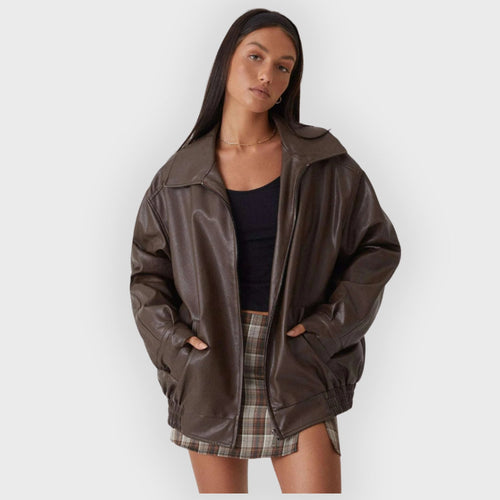 Drune | Lockere Lederjacke für den Herbst