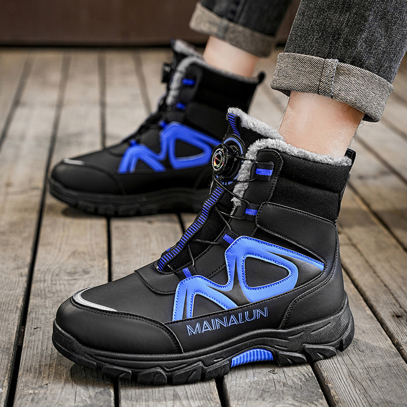 Robuste Herren-Winterstiefel mit Warmfutter