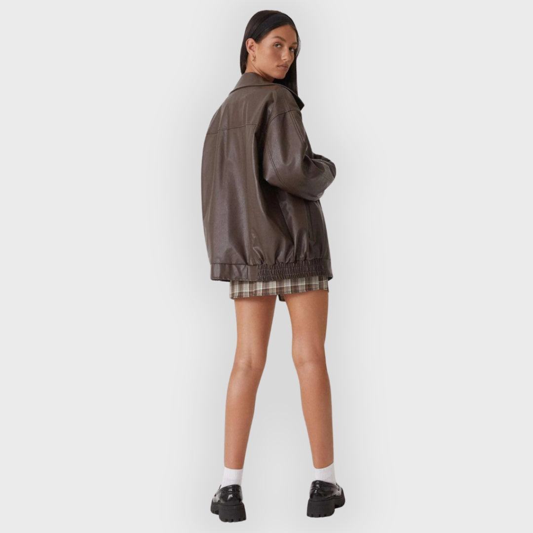 Drune | Lockere Lederjacke für den Herbst