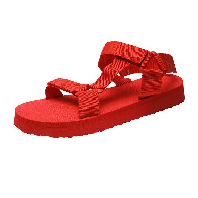 Damen Bequeme Riemensandalen mit verstellbaren Gurten Drune