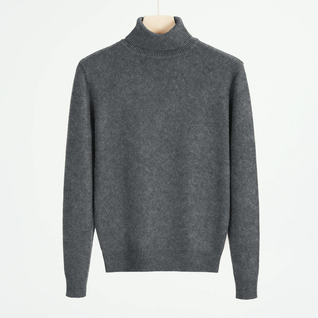 Herren-Strickpullover mit Rollkragen, warm