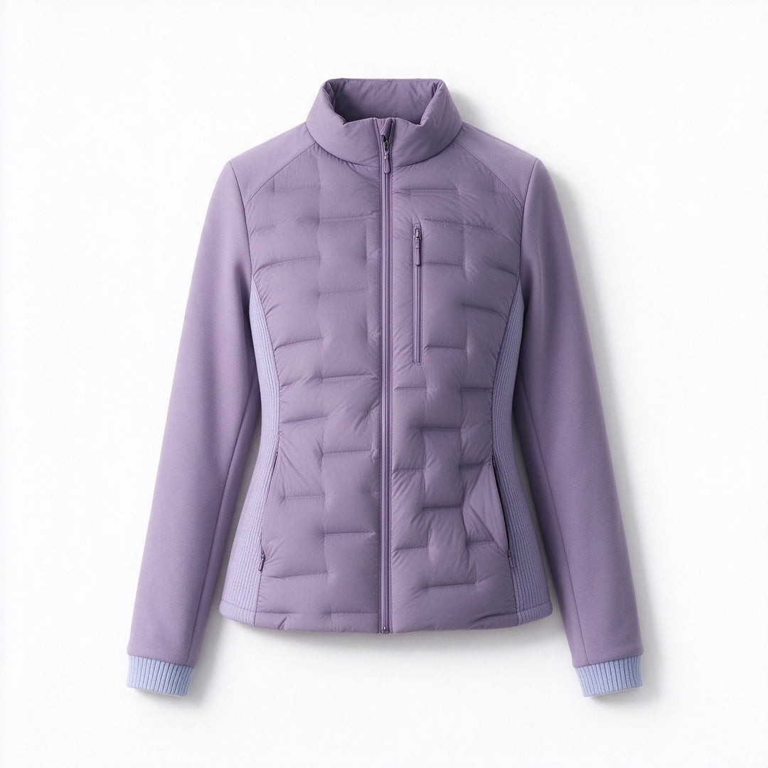 Schlanke Damen-Daunenjacke, Weißentendaunen, leicht und warm