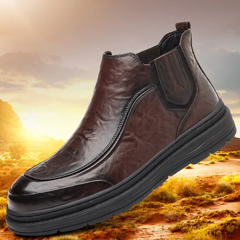 Lässiger Herren-Chelsea-Stiefel, mittelhoher Schaft