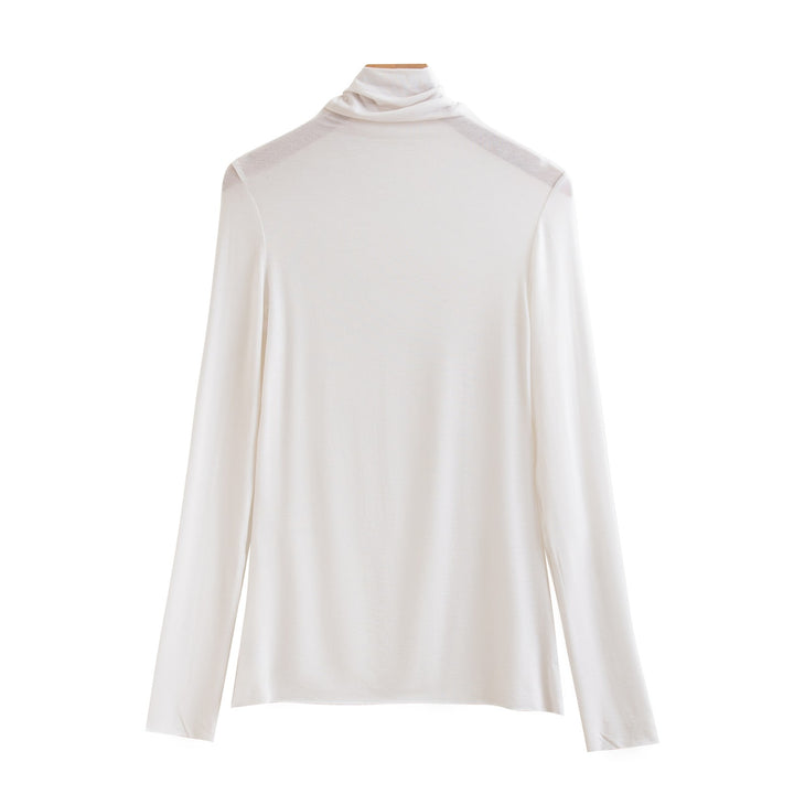 Damen-Langarmshirt mit Stehkragen, weich und bequem