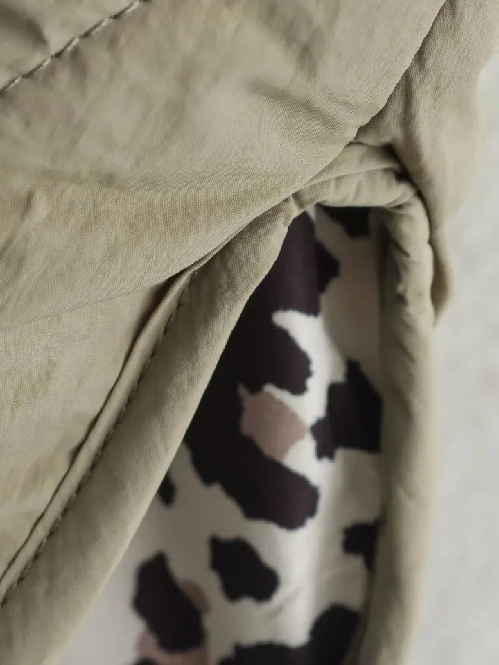 Drune | Mit Leopardenfutter gep padded Jacke für Damen