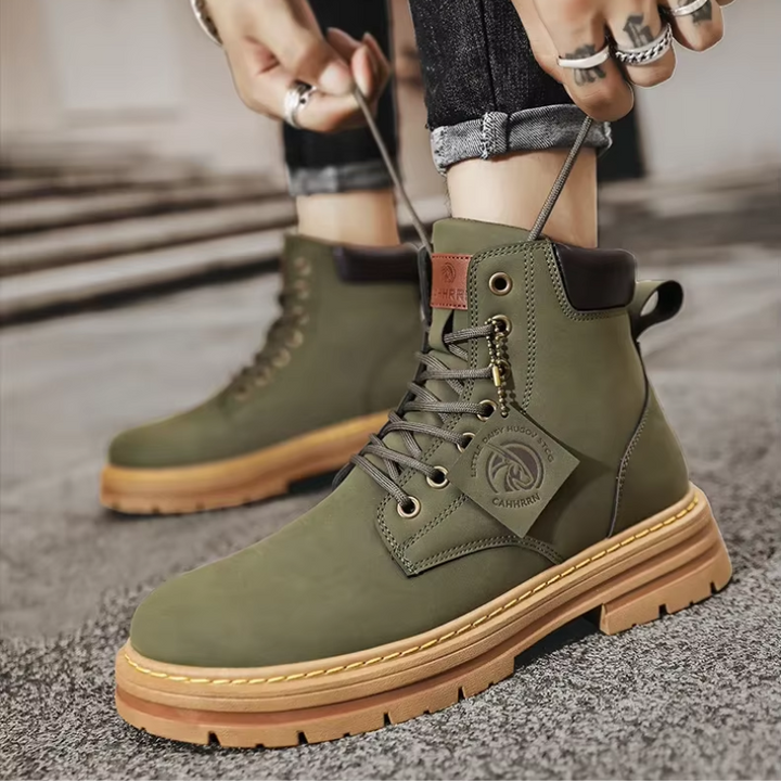 Drune | Outdoor Herrenschuhe Stiefel Mit Rutschfester Sohle Und Schnürung