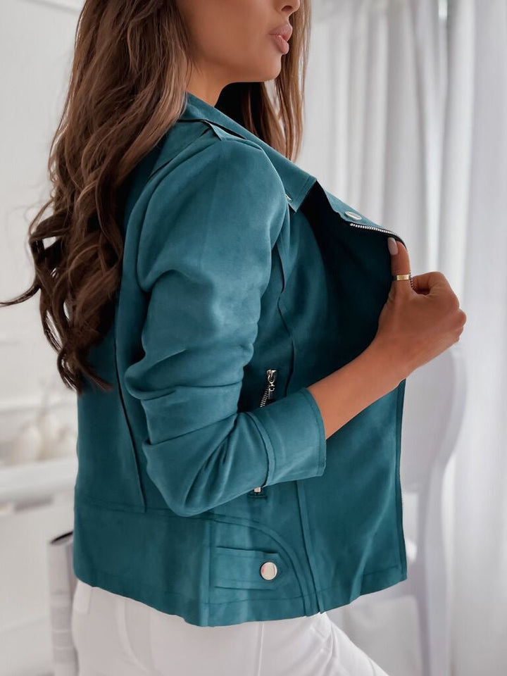 Drune | Leder-Motojacke - Klassischer Stil - Vielseitige Schichtung - Alltagskleidung