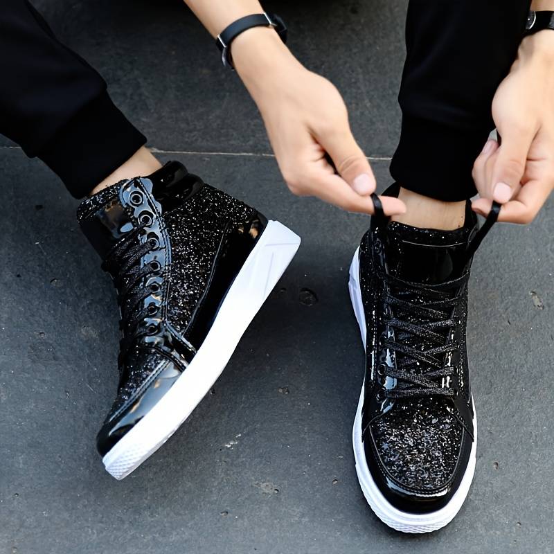 Drune | Herren Basket Schuhe mit Glänzendem Effekt
