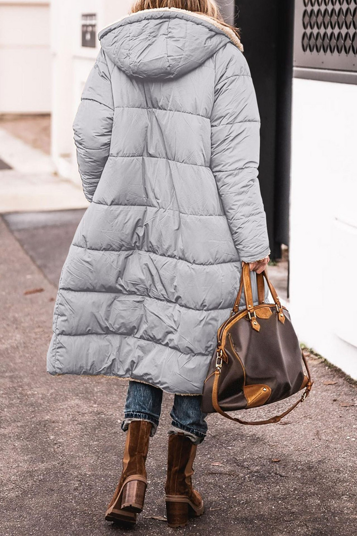 Drune | Warme Lange Jacke mit Kapuze
