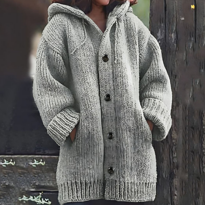 Drune | Lange Jacke mit Kapuze