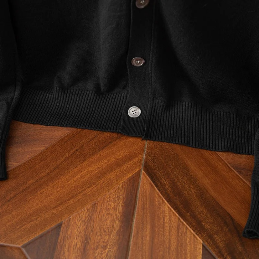 Drune | Herren Strickjacke Mit Knöpfen, Leichtes Material, V-ausschnitt, Klassischer Stil
