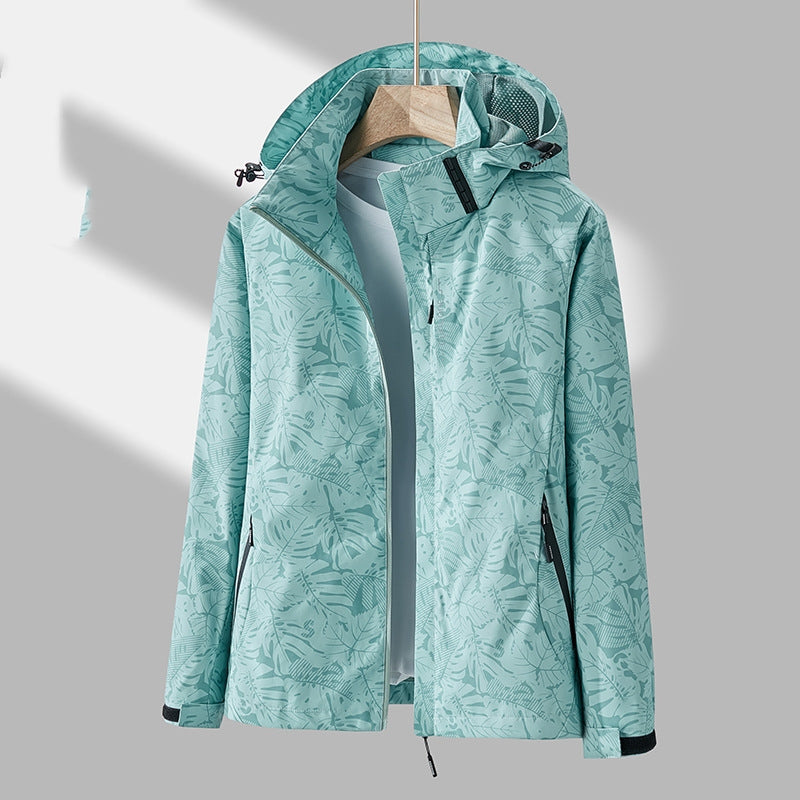 Drune | Stilvolle Damen-Outdoor-Jacke mit Muster und Kapuze