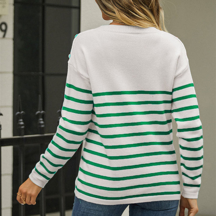 Drune | Gestreifter Strickpullover Für Modischen Alltag