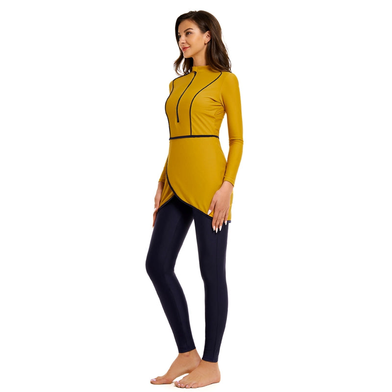 Drune | 3 Teile Set Halal Bademode Badeanzug Burkini Badeoutfit