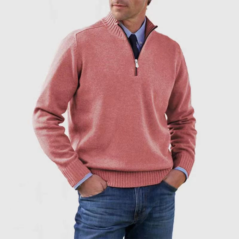 Drune | Eleganter Pullover für Herren mit halbem Reißverschluss