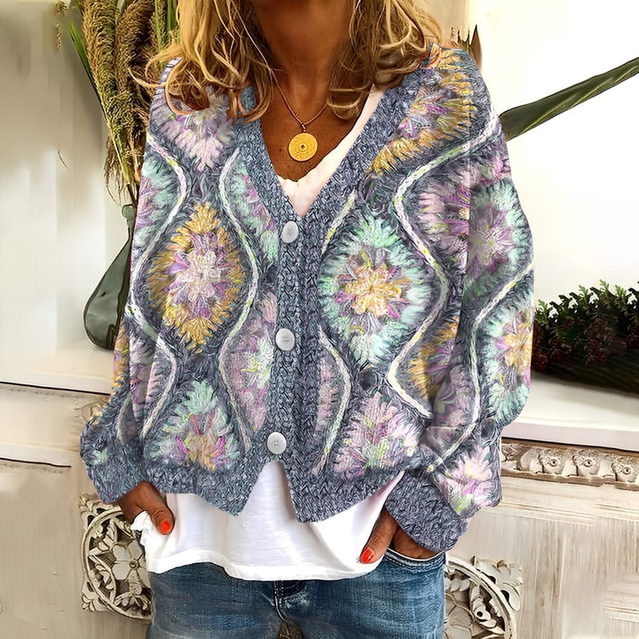 Drune | Gemütlicher, weicher Damenpullover mit Muster