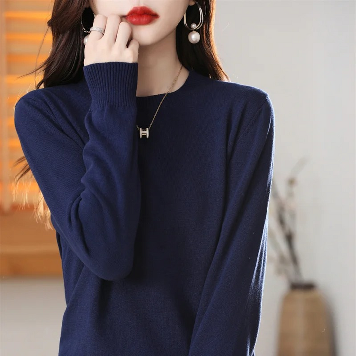 Drune | Cashmere Pullover Damen Klassischer Rundhals, Weich & Atmungsaktiv