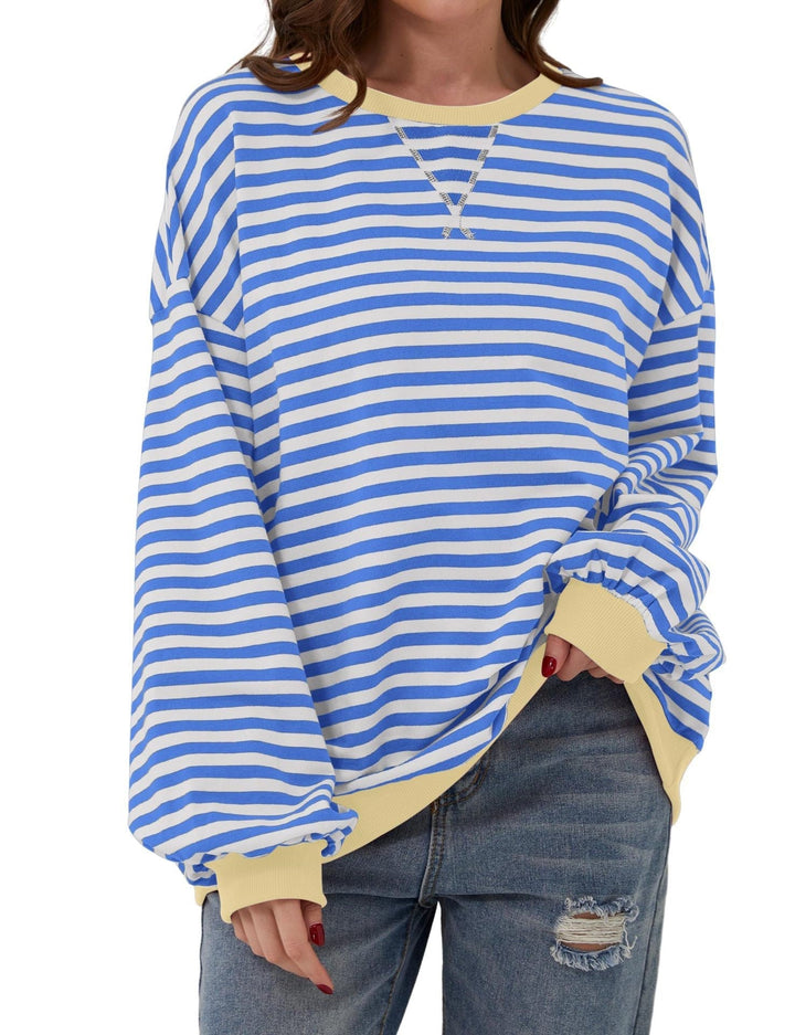 Drune | Eleganter, lockerer Damenpullover mit Streifen