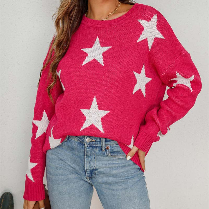Drune | Strickpullover mit Sternenmuster Design
