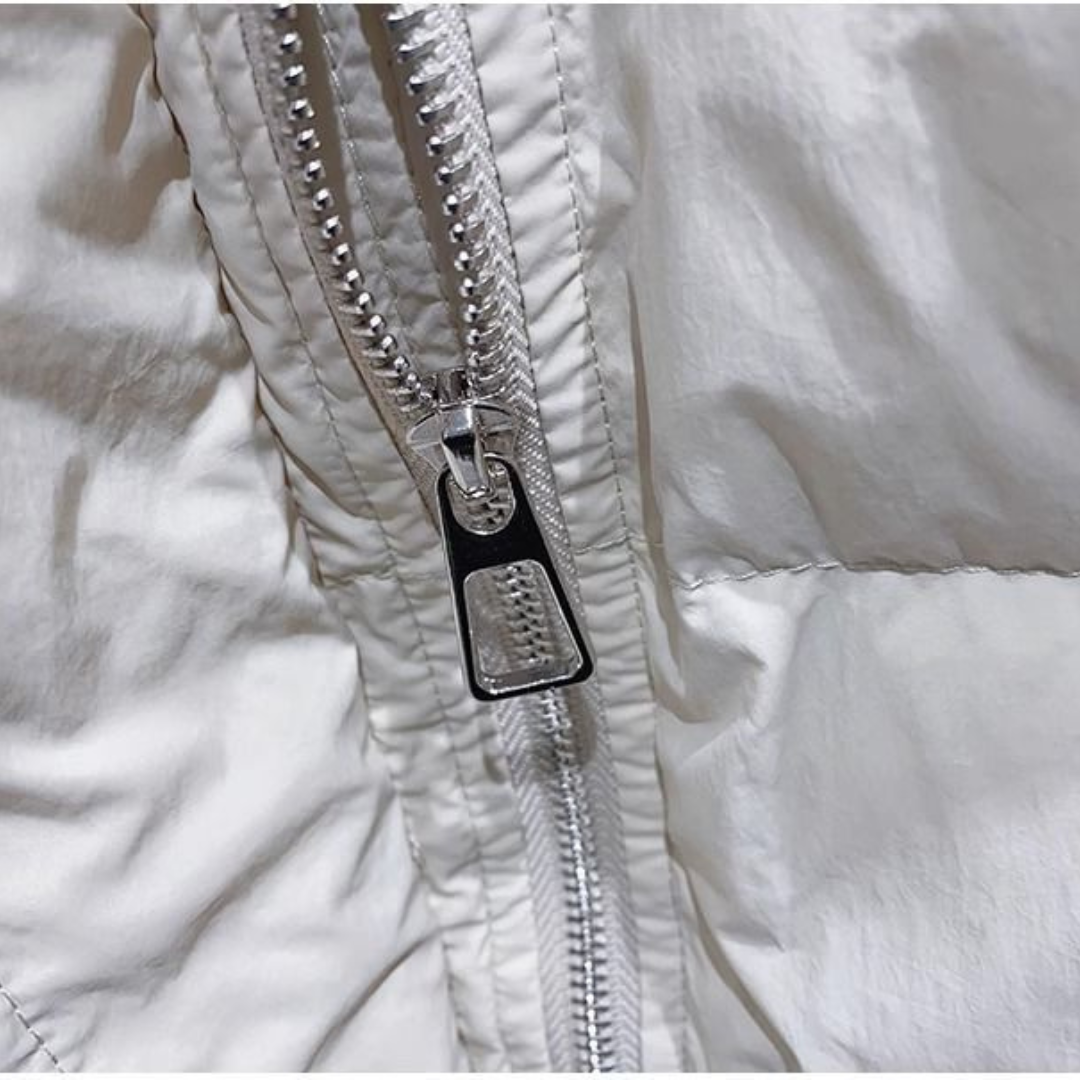 Drune | Übergroße Damen Pufferjacke mit Hohem Kragen und Reißverschluss