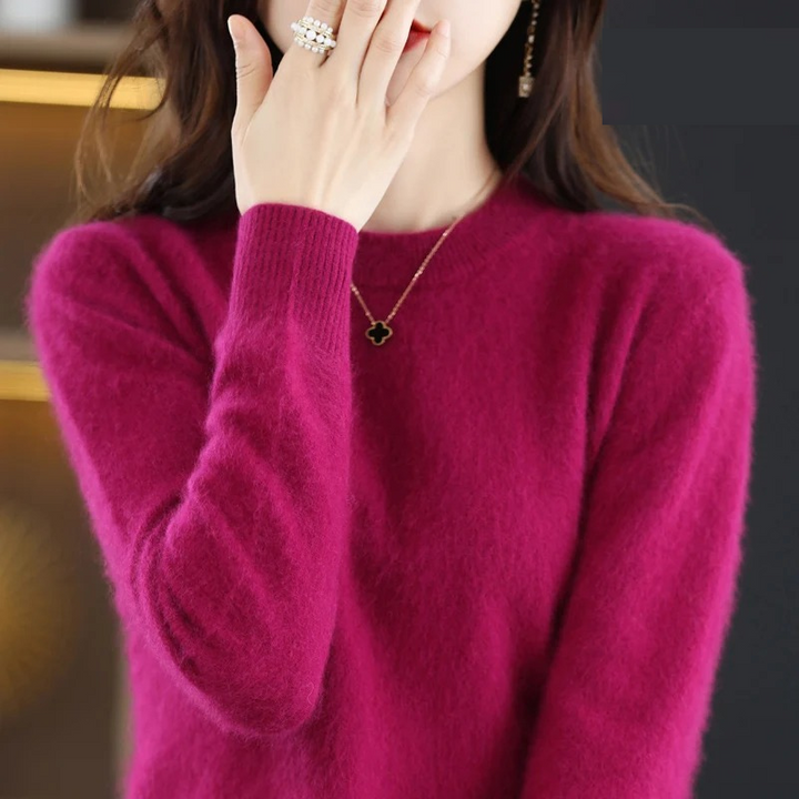 Drune | Kaschmir Pullover Damen Luxuriöser Rundhalsausschnitt, Weich & Modisch