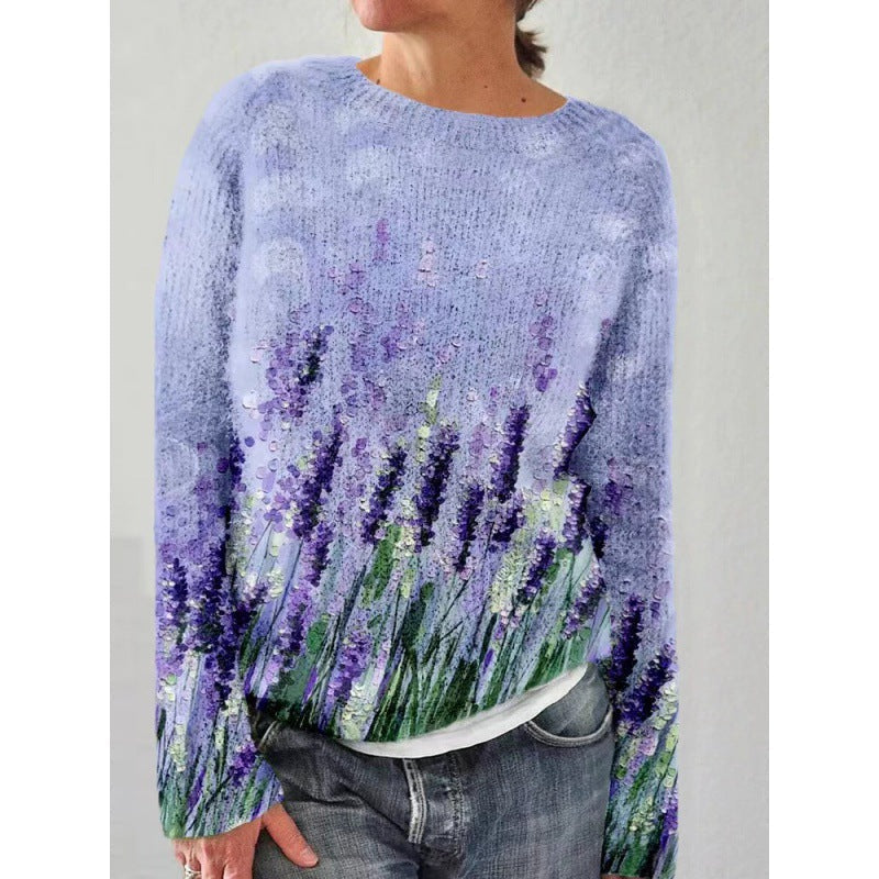 Drune | Bunte Pullover mit Blumenmuster