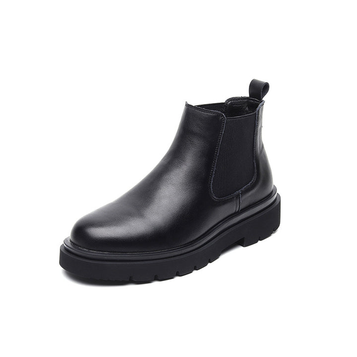 Herren-Chelsea-Stiefel, gefüttert, britischer Stil