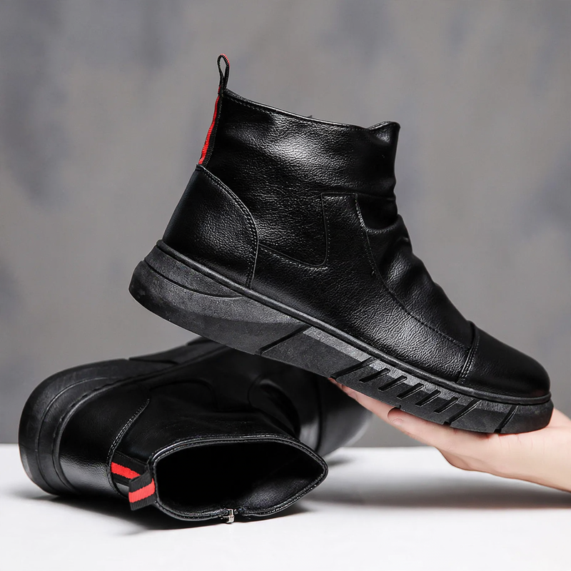 Modische Herren-Stiefel, gefüttert, im britischen Stil