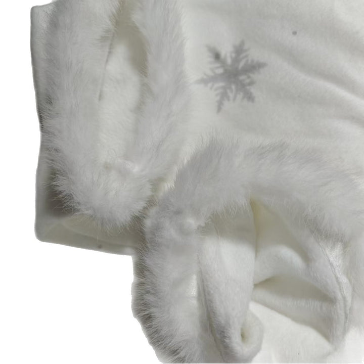 Damen-Pyjama mit Schneeflocken-Muster, Insel-Fleece