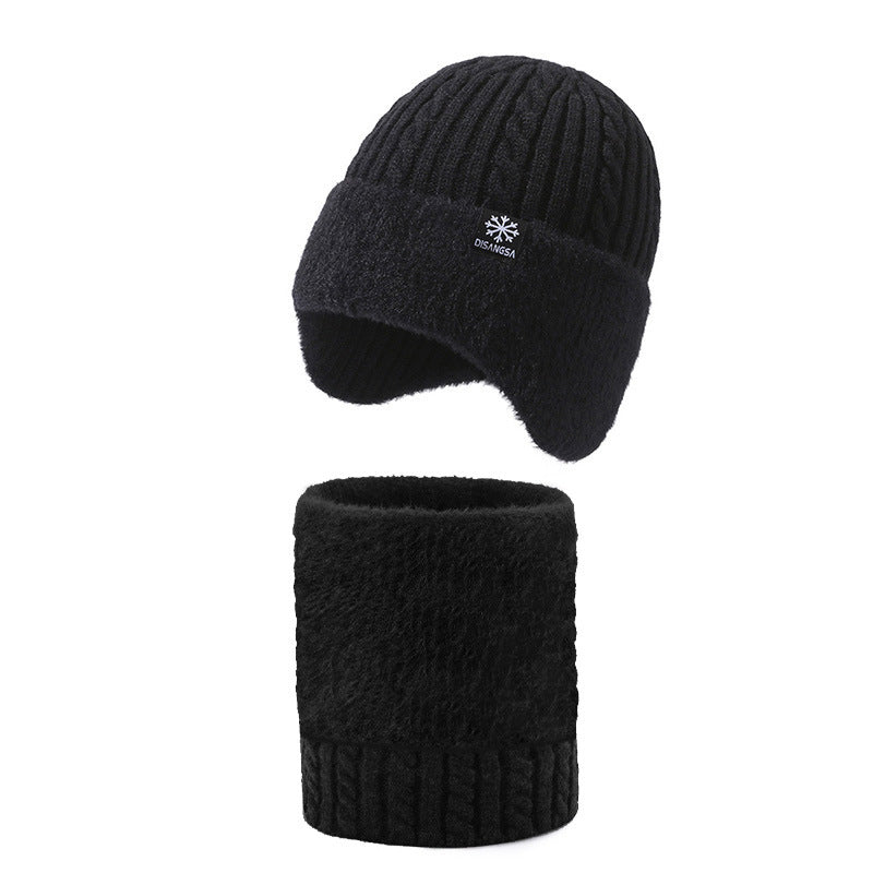Winter-Set: Strickmütze und Schal, gefüttert