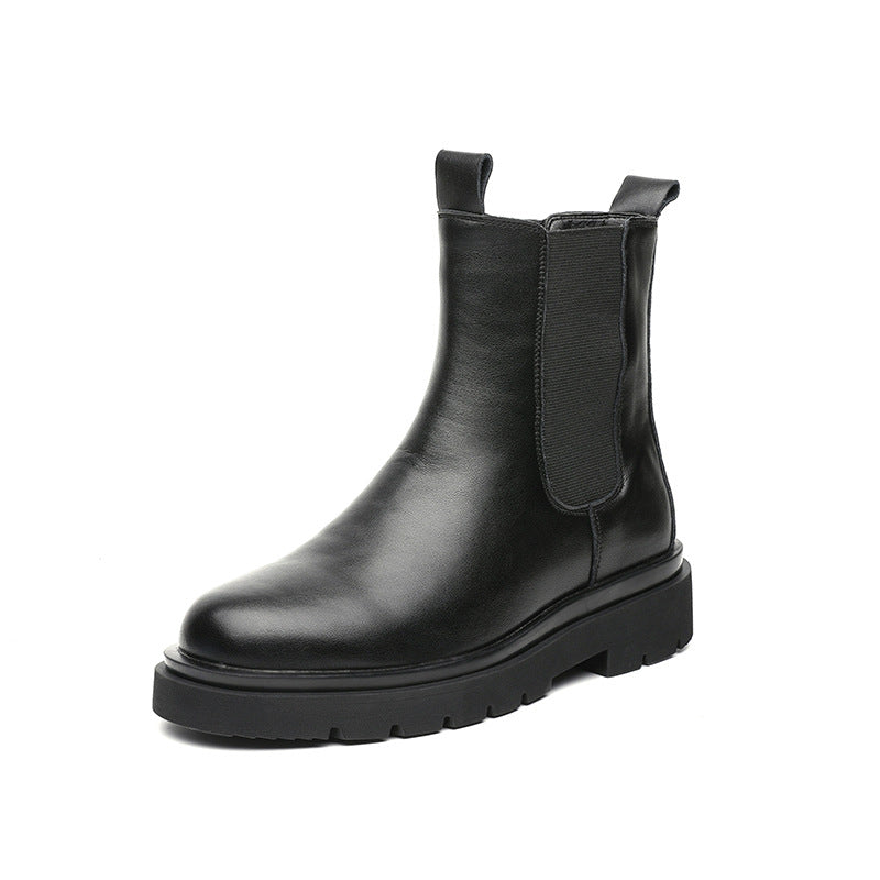 Herren-Stiefeletten 6032, gefüttert, Chelsea-Stil