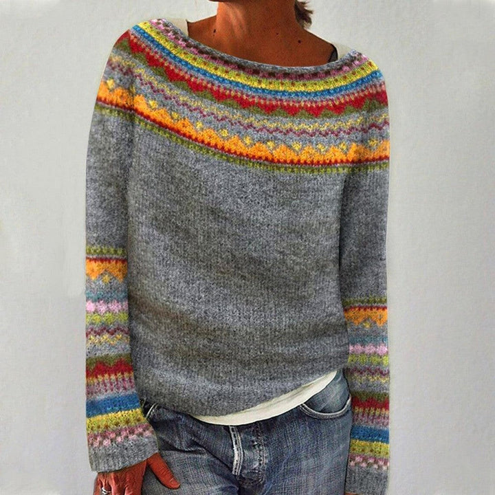 Drune | Sweater - Bunter Fair Isle Strickpullover