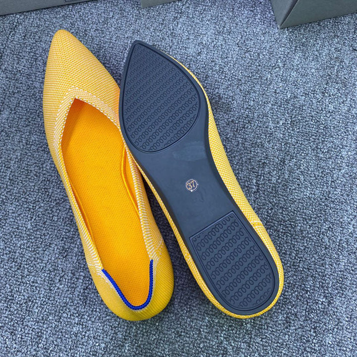 Damen Spitzenschuhe mit rutschfester Sohle und atmungsaktiver Maschenstruktur Drune