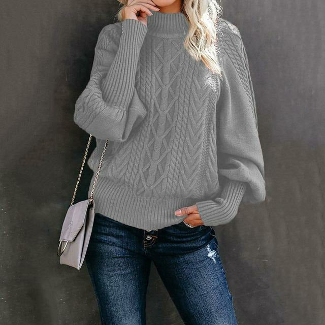 Drune | Pullover - Frauen Herbst Kabelstrick Pullover